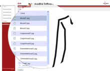 Bilddaten Fotos, Skizen den angebotenen Produkten zuordnen